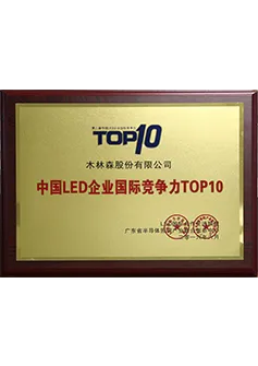 TOP10 de competitividad internacional de las empresas LED chinas